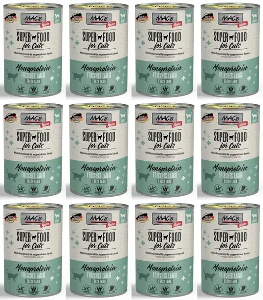 MAC's CAT MONOPROTEIN JAGNIĘCINA 12 x 400 g