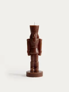 Świeca dekoracyjna NUTCRACKER dziadek do orzechów czekoladowy 150 g
