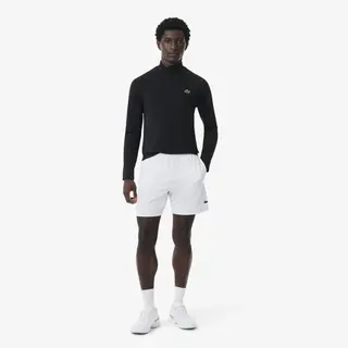 Lacoste Szorty Sportowe Ultra Dry I Regular Fit Białe Męskie Biały