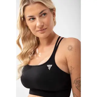 Czarny stanik sportowy TRECGIRL SPORT BRA 160 BLACK - M/L