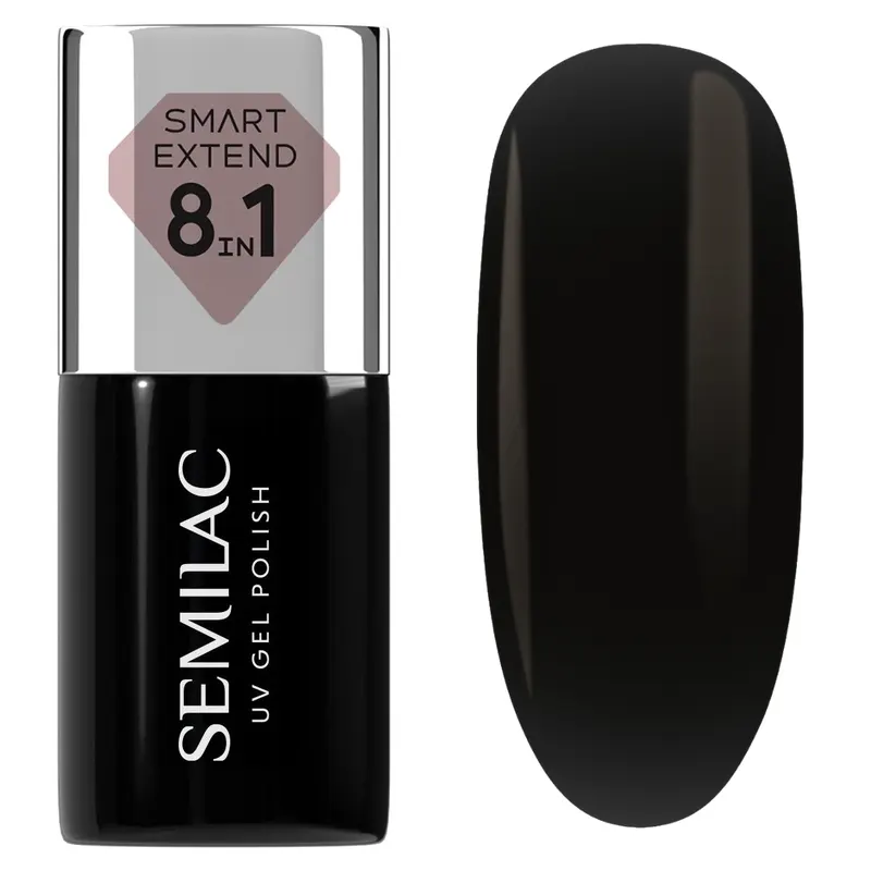 Semilac Smart Extend 8w1 Lakier Hybrydowy 834 Black Velvet