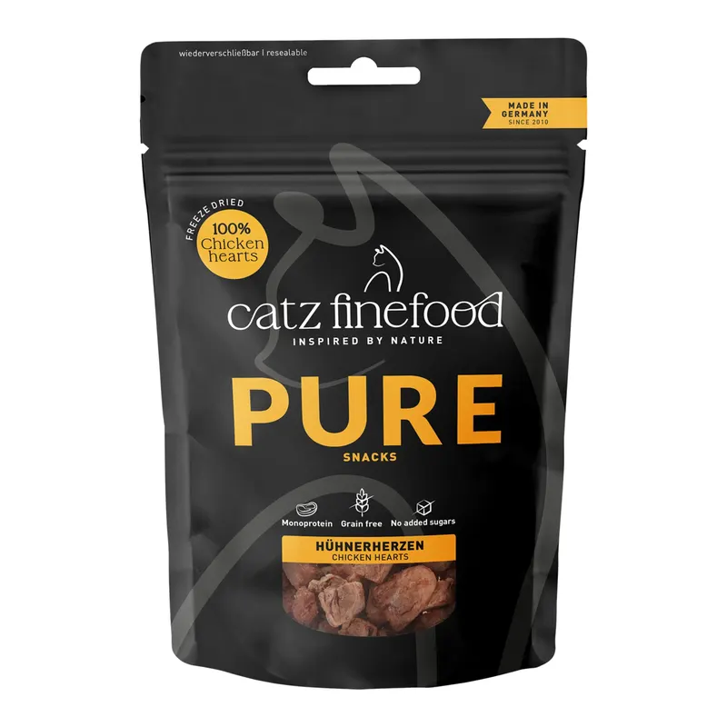 catz finefood Pure Snacks - Serca z kurczaka (35 g)