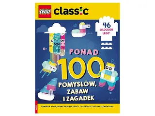 Książka LEGO Classic. Ponad 100 pomysłów, zabaw i zagadek Wielokolorowy
