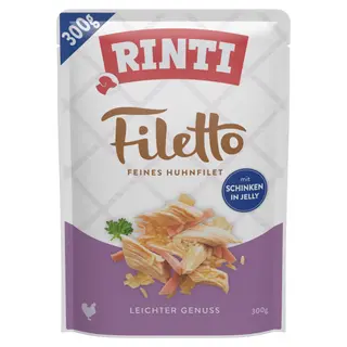 Korzystny pakiet Rinti Filetto w galarecie, 24 x 300 g - Kurczak i szynka
