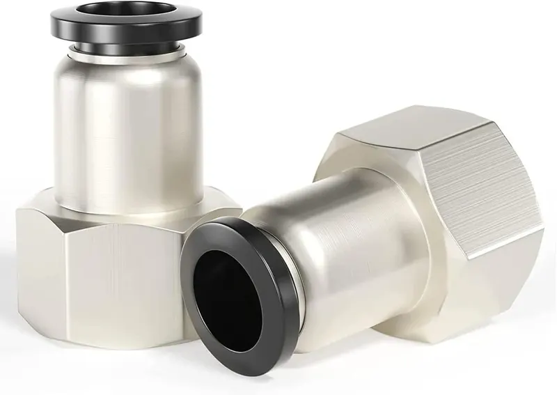 PROSTA ZLACZKA PNEUMATYCZNA 4MM OD GWINTU BSP Z MIEDZI I PLASTIKU