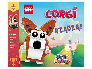 Książka LEGO Books. Corgi rządzą! Wielokolorowy