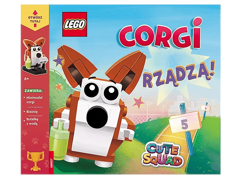 Książka LEGO Books. Corgi rządzą! Wielokolorowy