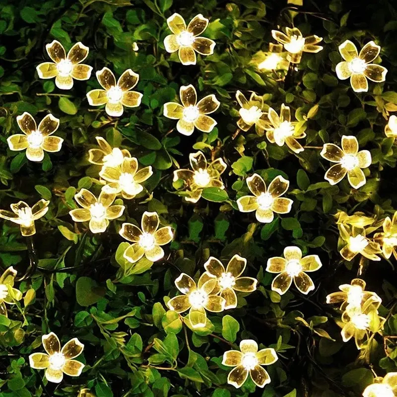 Girlanda świetlna Led 650 cm solarne biały