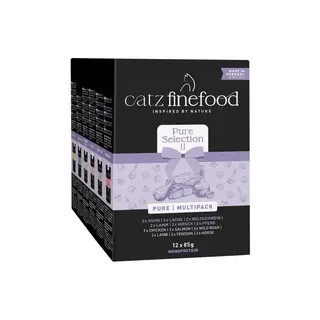 Mieszany pakiet próbny catz finefood Pure w saszetkach, 12 x 85 g - Pakiet Collection II