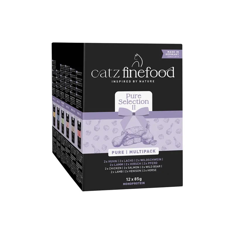 Mieszany pakiet próbny catz finefood Pure w saszetkach, 12 x 85 g - Pakiet Collection II