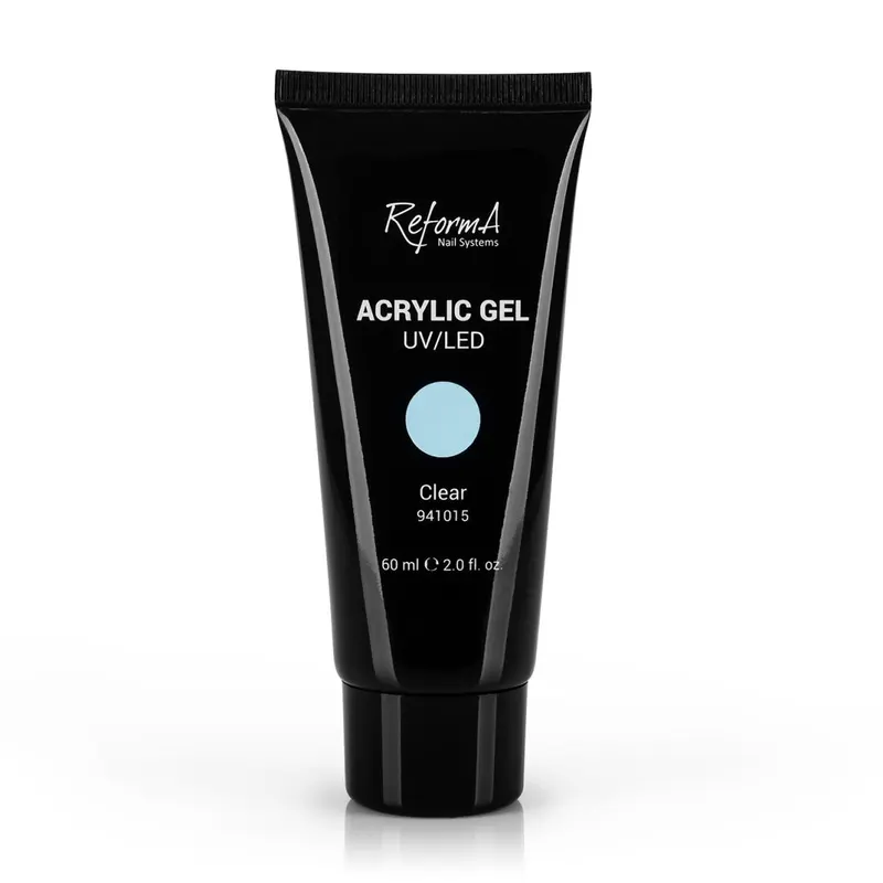 Acrylic Gel - Clear, przezroczysty, transparentny akrylożel w tubce, 60 ml