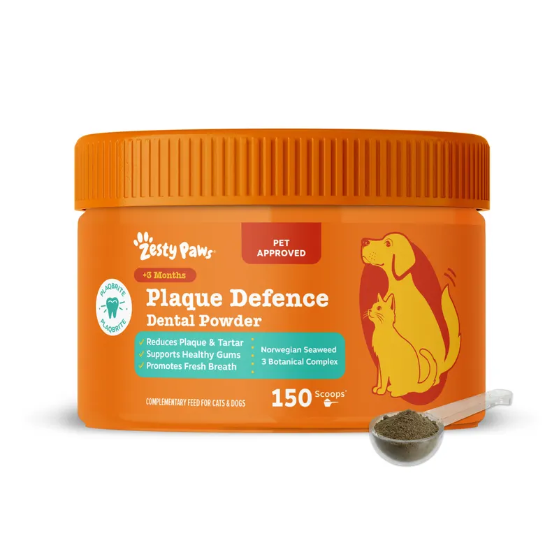 Zesty Paws Plaque Defence proszek do pielęgnacji zębów - 150 g