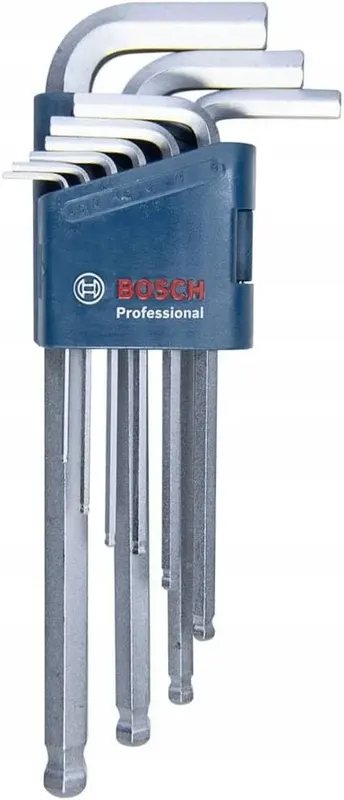 ZESTAW 9 KLUCZY KĄTOWYCH SZEŚCIOKĄTNYCH HEX 1,5-10MM HARTOWANA STAL