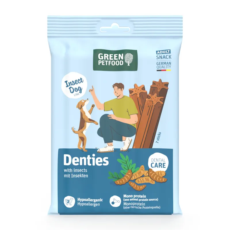Green Petfood Denties z owadami - 180 g