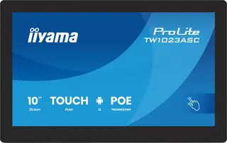 IIYAMA Monitor dotykowy 10 cali TW1023ASC-B3P 10P.DOT.IPS,ANDROID,WIFI, 4xUSB, RJ45, MIC, 24/7, iiSignage