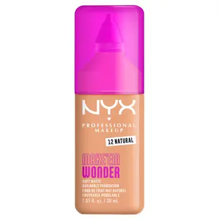 NYX Professional Makeup Make 'EM Wonder Kryjący Podkład do Twarzy 12 Natural