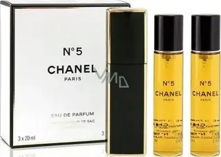 Chanel No 5 3x20ml WKŁADY EDP WAWA FOLIA MARRIOTT