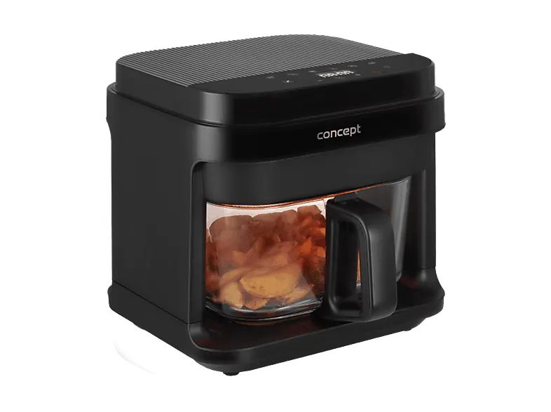 Frytownica beztłuszczowa Air fryer CONCEPT FR5500 Glass & Fast Czarny