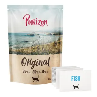 Purizon Cat Adult, ryba – Original Daily 65% - 2 x 2 kg
