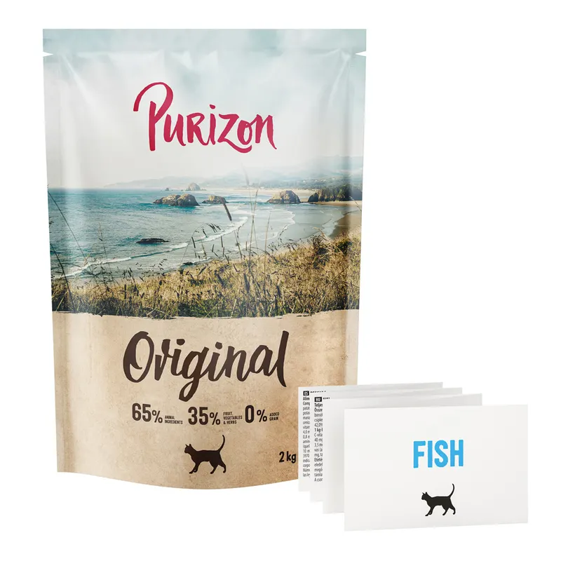 Purizon Cat Adult, ryba – Original Daily 65% - 2 x 2 kg
