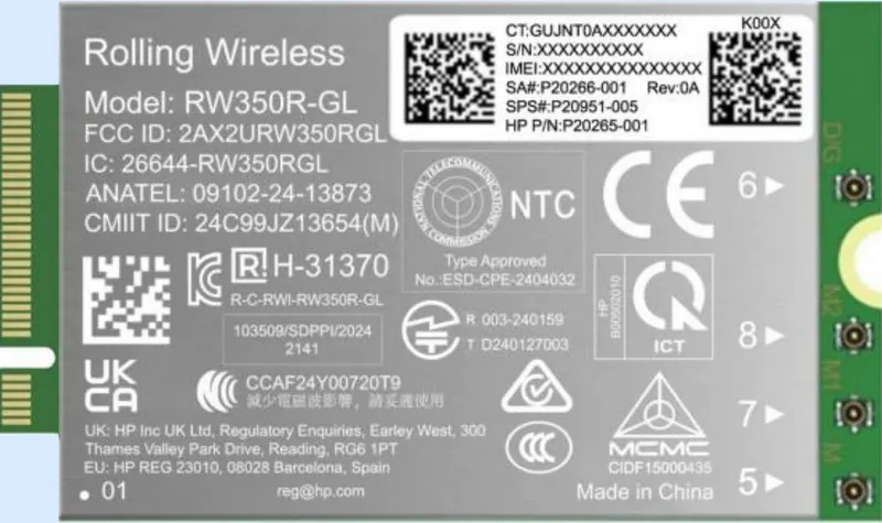 HP 4G LTE-Advanced Pro kat. 19 WWAN