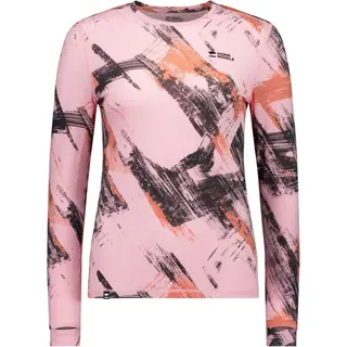 Mons Royale Cascade Merino Base Layer Long Sleeve, bielizna narciarska, damska, różowa