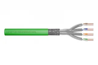 Digitus Kabel teleinformatyczny instalacyjny kat.8.2, S/FTP, Dca, AWG 22/1, LSOH, 100m, zielony