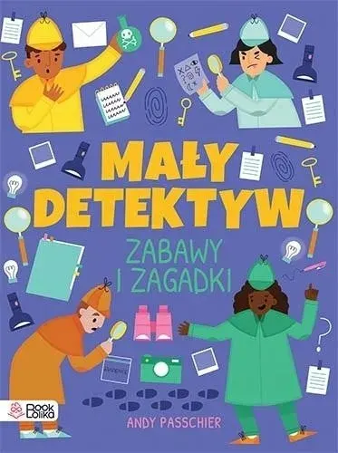 Bookolika Mały detektyw książka z zagadkami i łamigłówkami 96 stron