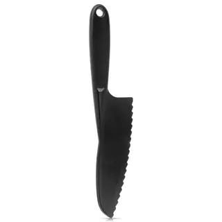 Nóż do ciasta z ząbkami czarny blackline 24,5 cm