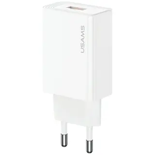 USAMS Ładowarka sieciowa T69 18W USB-A biała