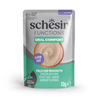 Korzystny pakiet Schesir Functions Mousse, 24 x 70 g - Oral kurczak i szynka