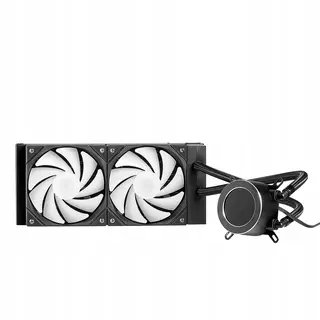 Chłodzenie Wodne CPU AIO 120 mm ARGB Ekran LCD 5.3 cm Pompa 4850 obr/min