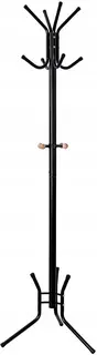 Stojak na ubrania WIESZAK STOJĄCY 176 cm stabilny elegancki czarny