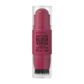 Rimmel Multi Tasker Blush'n'Brush Róż w Sztyfcie z Pędzelkiem 200 Fushia Glam