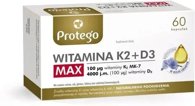 Protego Witamina K2 + D3 MAX 60 kapsułek