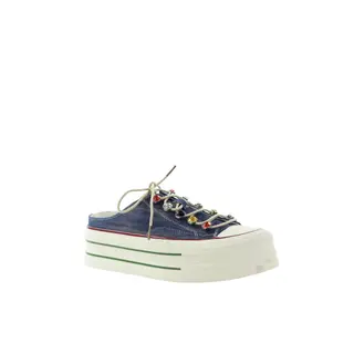 Damskie trampki z odkrytą piętą denim GOE TT2N4077
