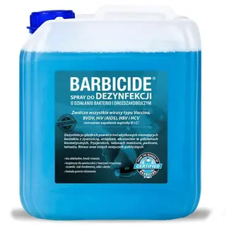 BARBICIDE SPRAY DEZYNFEKCJA POWIERZCHNI 5L ZAPAS