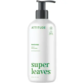 Attitude SUPER LEAVES, Mydło do rąk w płynie o zapachu liści oliwnych, 473 ml