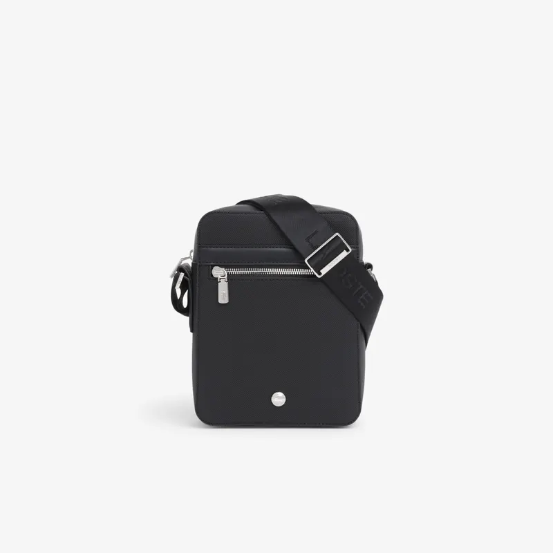 Lacoste Pionowa Torba Typu Satchel Langon Z Materiału Petit Piqué Czarna Męskie Czarny