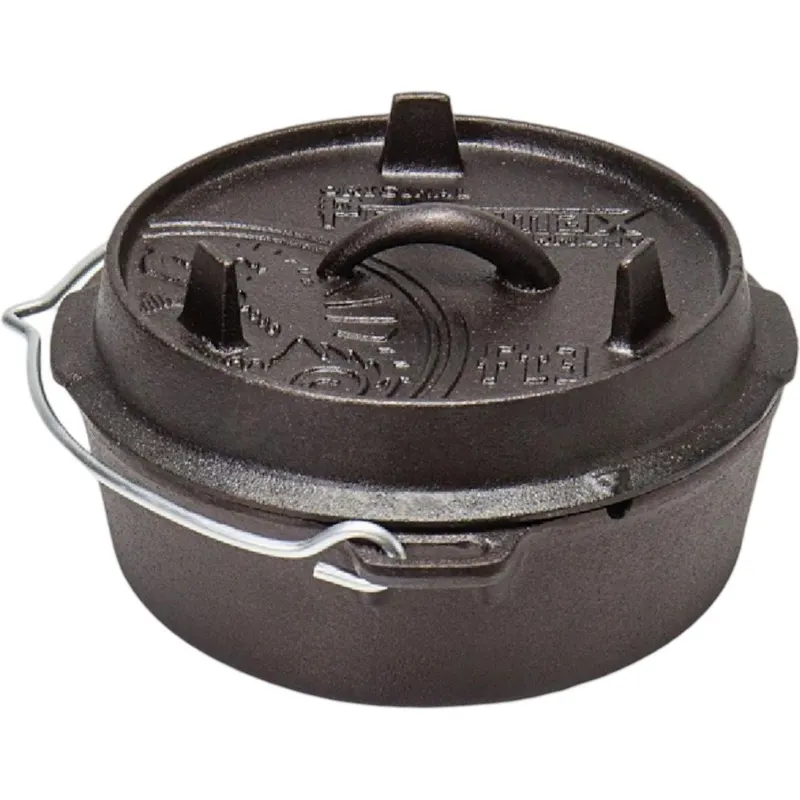 Petromax Dutch Oven FT3, płaski, czarny