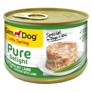 GIMDOG Little Darling Pure Delight Kurczak z jagnięciną - mokra karma dla psa - 150g