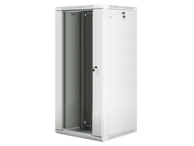 Lanberg Szafa instalacyjna wisząca 19 cali 27U 600X600mm szara (drzwi szklane)