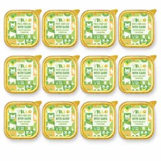 TILLO Pasztet Dziczyzna - mokra karma dla kota - 12x100g