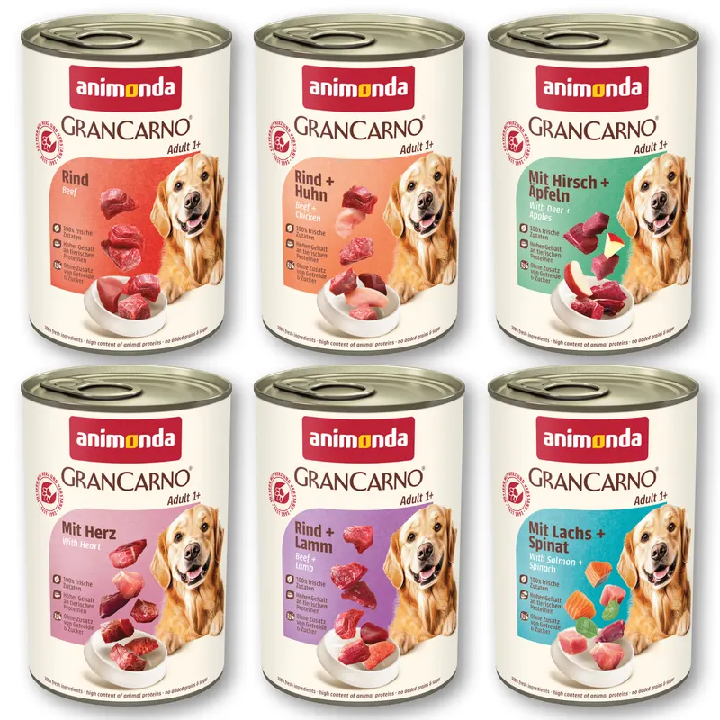 animonda GranCarno Original Adult, 6 x 400 g - Pakiet mieszany I (6 smaków)