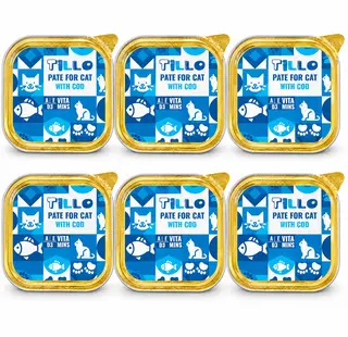 TILLO Pasztet Dorsz - mokra karma dla kota - 6x100g