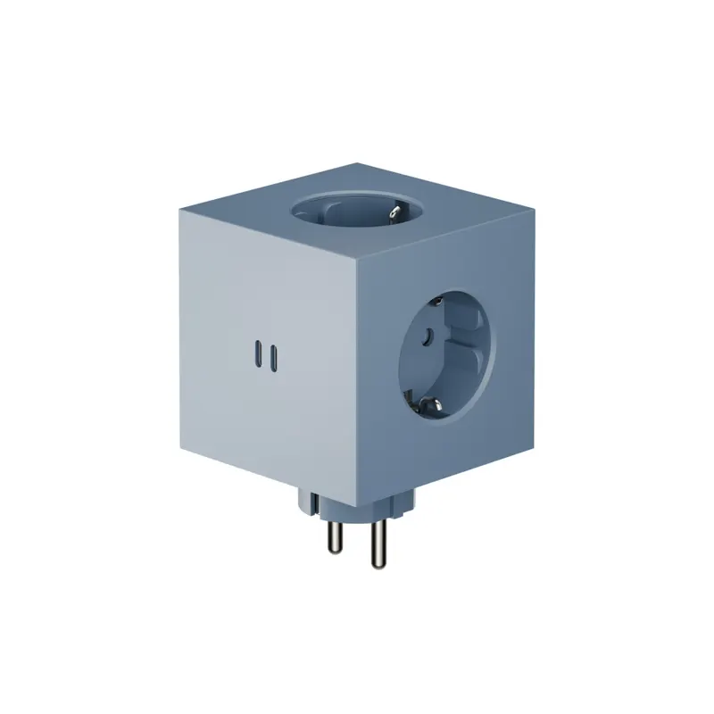 Rozszerzacz gniazd Square 2 z podwójnym USB-C o mocy 30 W - niebieski