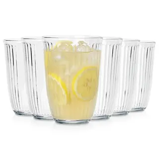 6x Szklanki do Napojów Wody Drinków Zestaw Komplet Szklanek Szklanka 330 ml
