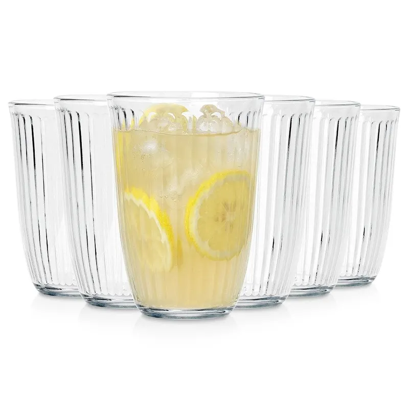 6x Szklanki do Napojów Wody Drinków Zestaw Komplet Szklanek Szklanka 330 ml
