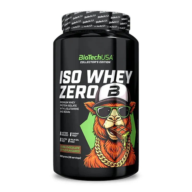 Izolat Białek Serwatkowych WPI BioTechUSA Iso Whey Zero 908g dubai chocolate