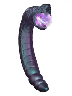 Rattle Snake Glowing Plasma Globe
